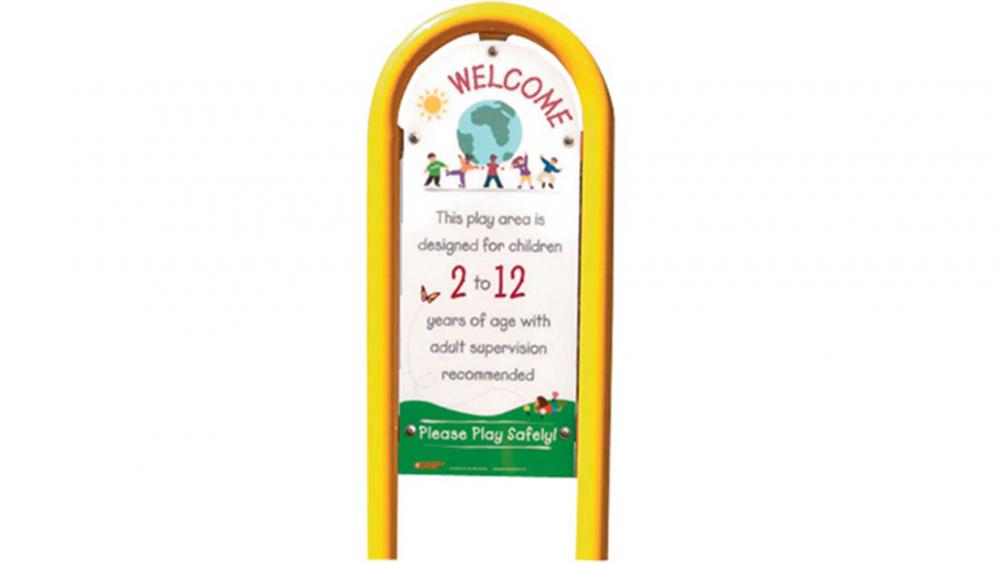 Risk Management Sign: 2-12 Years Old