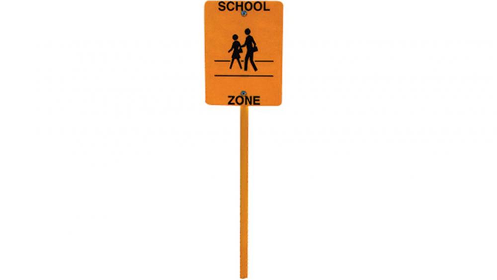 Trike Path School Zone Sign