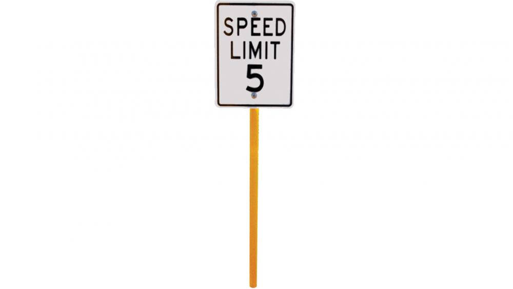 Trike Path Speed Limit 5 Sign