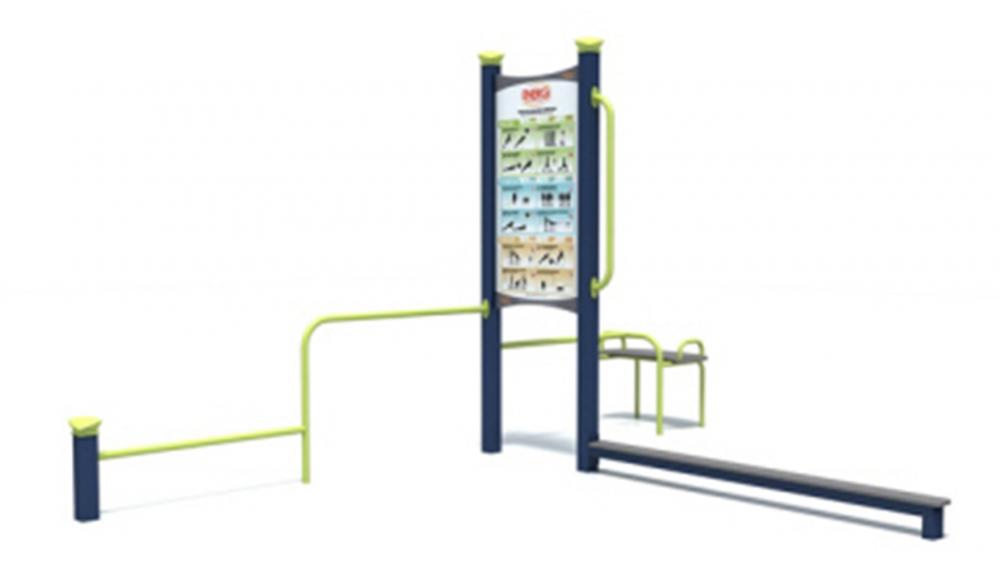 Station 3 - Squat, Dip, Push-Up & Balance Exercises
